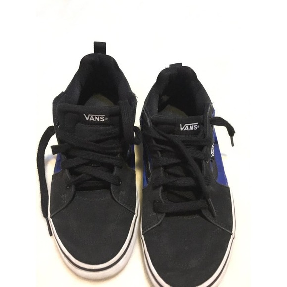 Vans Old Skool  Black with Blue checkers - Picture 4 of 7